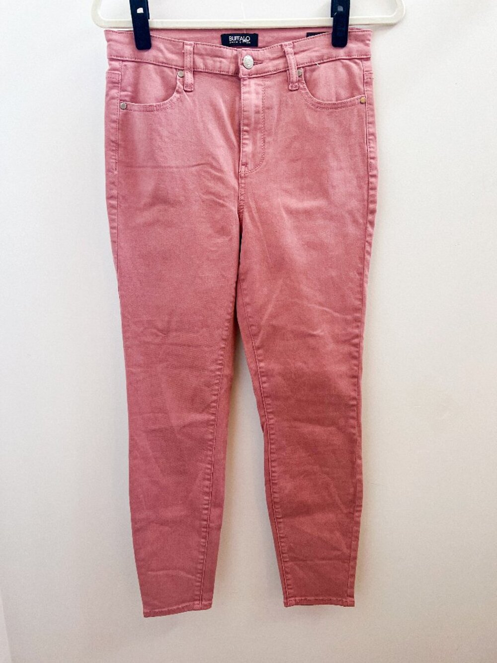 Buffalo David Bitton Havana Blush Pink High Rise Soft Stretch Ankle Skinny Jeans